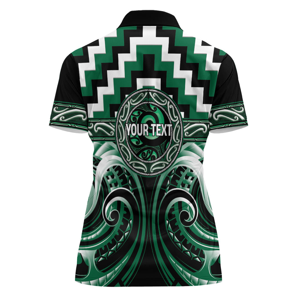 Aotearoa Whakatohea Personalised Women Polo Shirt Maori Iwi Poutama Puhoro Tattoo LT14 - Polynesian Pride