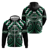 Aotearoa Whakatohea Personalised Zip Hoodie Maori Iwi Poutama Puhoro Tattoo LT14 - Polynesian Pride