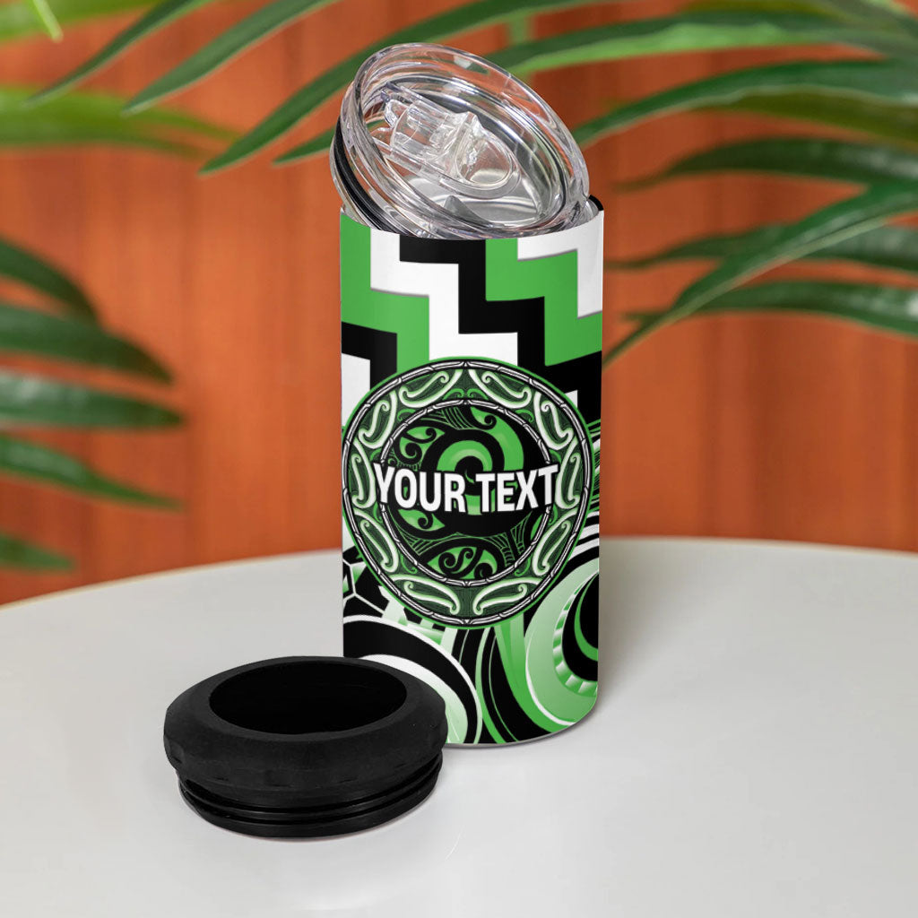 Aotearoa Ngati Awa Personalised 4 in 1 Can Cooler Tumbler Maori Iwi Poutama Puhoro Tattoo LT14 - Polynesian Pride
