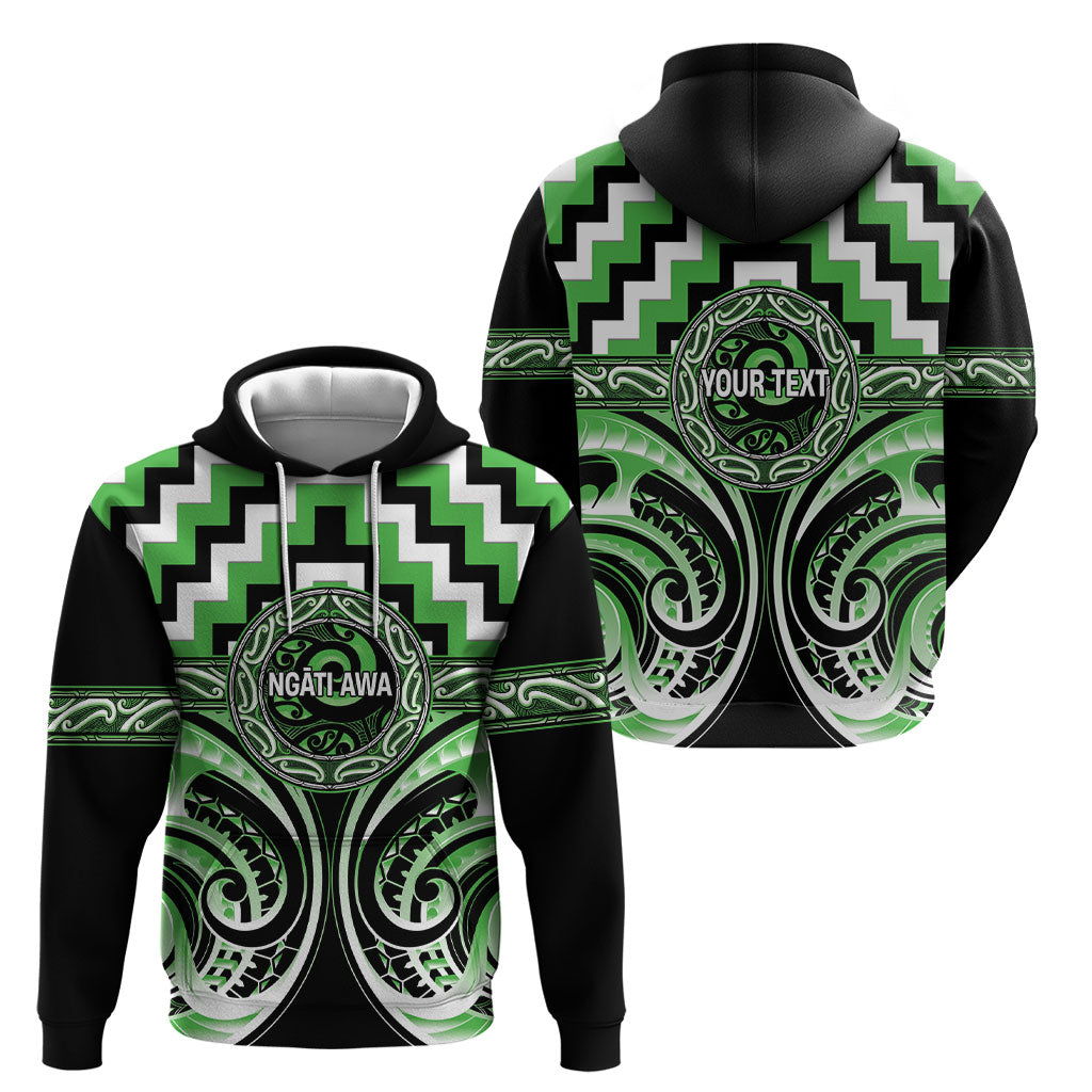 Aotearoa Ngati Awa Personalised Hoodie Maori Iwi Poutama Puhoro Tattoo LT14 - Polynesian Pride