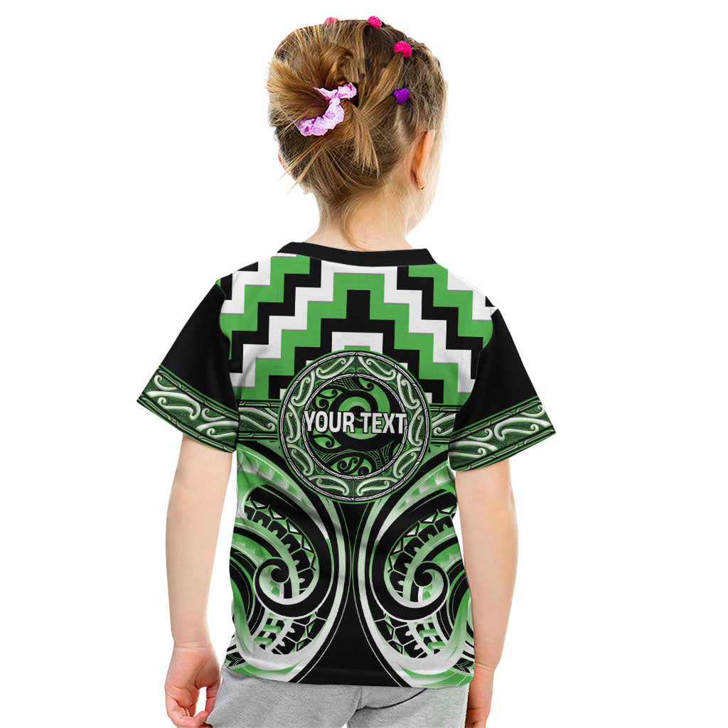 Aotearoa Ngati Awa Personalised Kid T Shirt Maori Iwi Poutama Puhoro Tattoo LT14 - Polynesian Pride