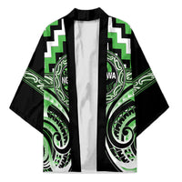 Aotearoa Ngati Awa Personalised Kimono Maori Iwi Poutama Puhoro Tattoo LT14 Unisex Green - Polynesian Pride