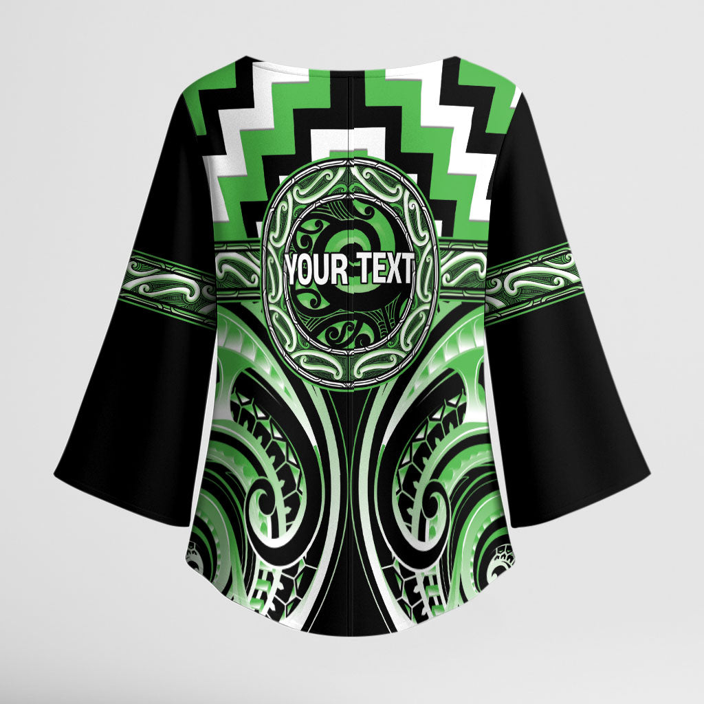 Aotearoa Ngati Awa Personalised Kimono Sleeve Blouse Maori Iwi Poutama Puhoro Tattoo LT14 - Polynesian Pride