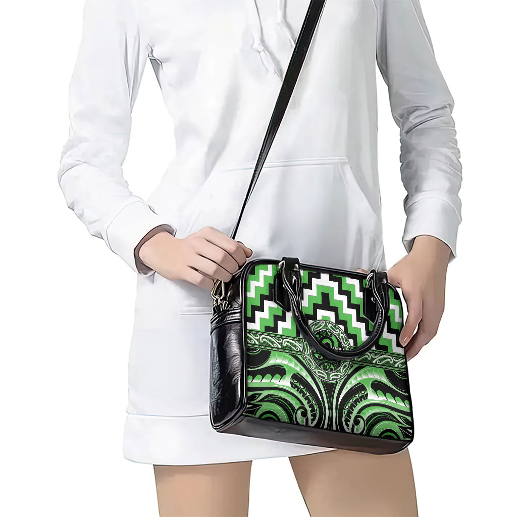 Aotearoa Ngati Awa Shoulder Handbag Maori Iwi Poutama Puhoro Tattoo LT14 - Polynesian Pride
