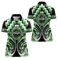 Aotearoa Ngati Awa Personalised Women Polo Shirt Maori Iwi Poutama Puhoro Tattoo LT14 - Polynesian Pride