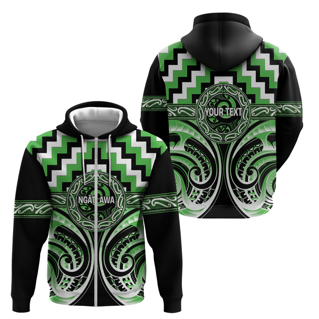 Aotearoa Ngati Awa Personalised Zip Hoodie Maori Iwi Poutama Puhoro Tattoo LT14 - Polynesian Pride