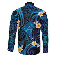 Tokelau Fakaofo Atoll Family Matching Puletasi and Hawaiian Shirt Polynesian Tattoo Plumeria With Map LT14 - Polynesian Pride