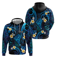 Tokelau Fakaofo Atoll Hoodie Polynesian Tattoo Plumeria With Map LT14 - Polynesian Pride