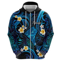 Tokelau Fakaofo Atoll Hoodie Polynesian Tattoo Plumeria With Map LT14 - Polynesian Pride