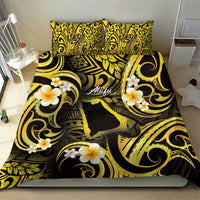 Tokelau Atafu Atoll Bedding Set Polynesian Tattoo Plumeria With Map LT14 - Polynesian Pride