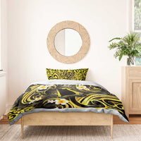 Tokelau Atafu Atoll Bedding Set Polynesian Tattoo Plumeria With Map LT14 - Polynesian Pride