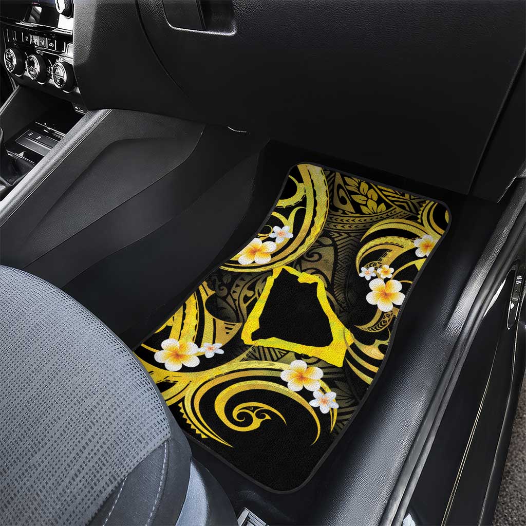 Tokelau Atafu Atoll Car Mats Polynesian Tattoo Plumeria With Map