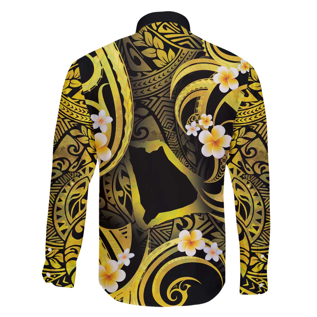 Tokelau Atafu Atoll Family Matching Off The Shoulder Long Sleeve Dress and Hawaiian Shirt Polynesian Tattoo Plumeria With Map LT14 - Polynesian Pride