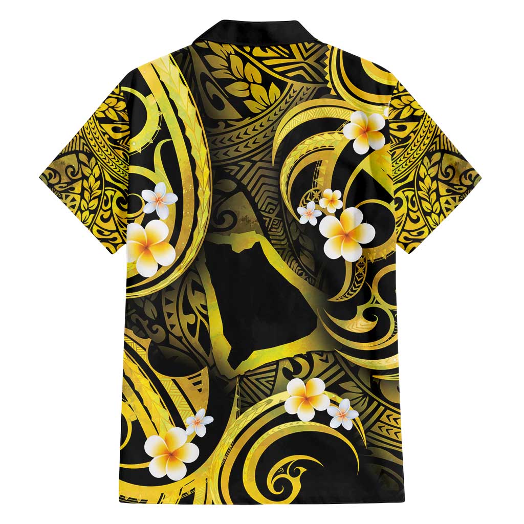 Tokelau Atafu Atoll Family Matching Summer Maxi Dress and Hawaiian Shirt Polynesian Tattoo Plumeria With Map LT14 - Polynesian Pride