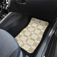 Beige Ngatu Pattern Malo e Lelei Tonga Car Mats LT14 - Polynesian Pride
