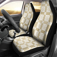Beige Ngatu Pattern Malo e Lelei Tonga Car Seat Cover LT14 - Polynesian Pride