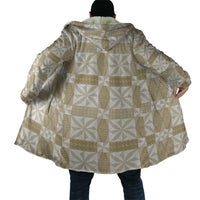 Beige Ngatu Pattern Malo e Lelei Tonga Cloak LT14 - Polynesian Pride