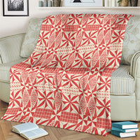 Red Ngatu Pattern Malo e Lelei Tonga Blanket LT14 - Polynesian Pride