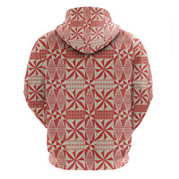 Red Ngatu Pattern Malo e Lelei Tonga Hoodie LT14 - Polynesian Pride