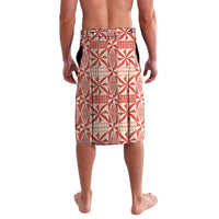 Red Ngatu Pattern Malo e Lelei Tonga Lavalava LT14 - Polynesian Pride