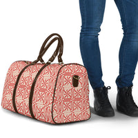 Red Ngatu Pattern Malo e Lelei Tonga Travel Bag LT14 - Polynesian Pride