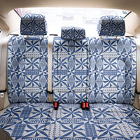 Blue Ngatu Pattern Malo e Lelei Tonga Back Car Seat Cover LT14 - Polynesian Pride