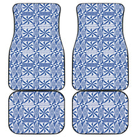 Blue Ngatu Pattern Malo e Lelei Tonga Car Mats LT14 - Polynesian Pride