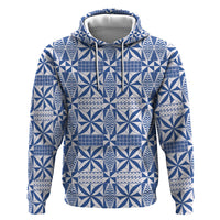 Blue Ngatu Pattern Malo e Lelei Tonga Hoodie LT14 Pullover Hoodie Blue - Polynesian Pride