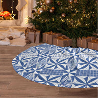 Blue Ngatu Pattern Malo e Lelei Tonga Tree Skirt LT14 - Polynesian Pride
