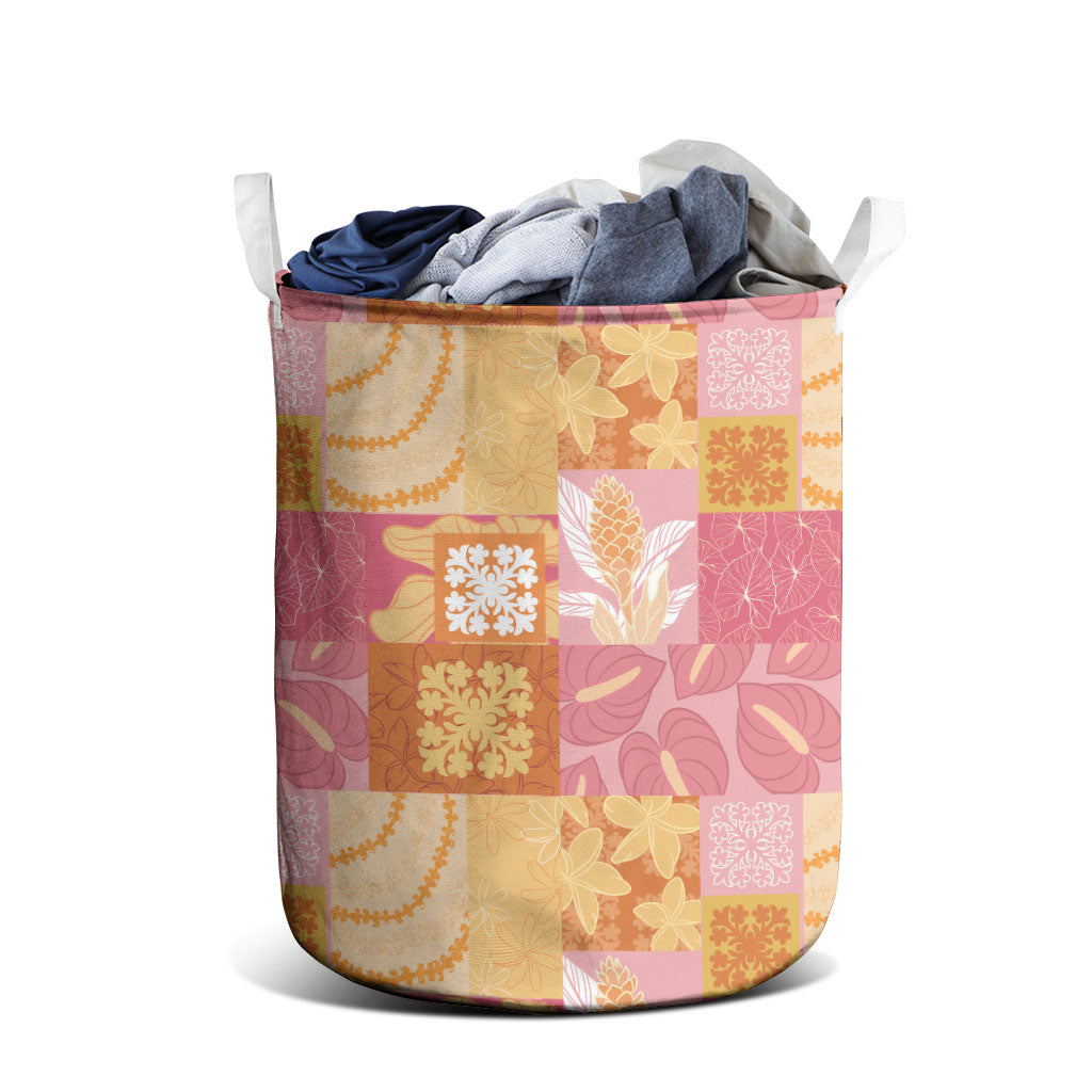 Aloha Hawaii Quilt Floral Patchwork Style Laundry Basket LT14 - Polynesian Pride