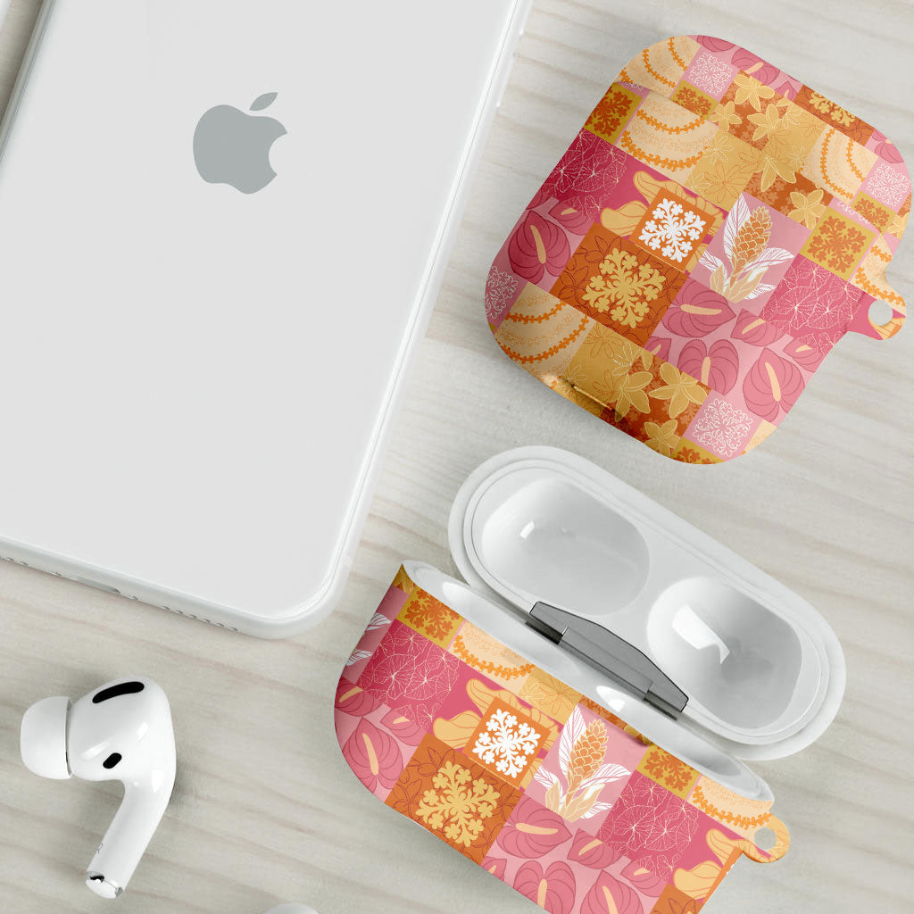 Aloha Hawaii Quilt Floral Patchwork Style AirPods Case LT14 - Polynesian Pride