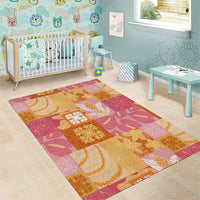 Aloha Hawaii Quilt Floral Patchwork Style Area Rug LT14 - Polynesian Pride