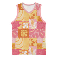 Aloha Hawaii Quilt Floral Patchwork Style Basketball Jersey LT14 Unisex Multicolor - Polynesian Pride