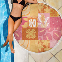 Aloha Hawaii Quilt Floral Patchwork Style Beach Blanket LT14 - Polynesian Pride