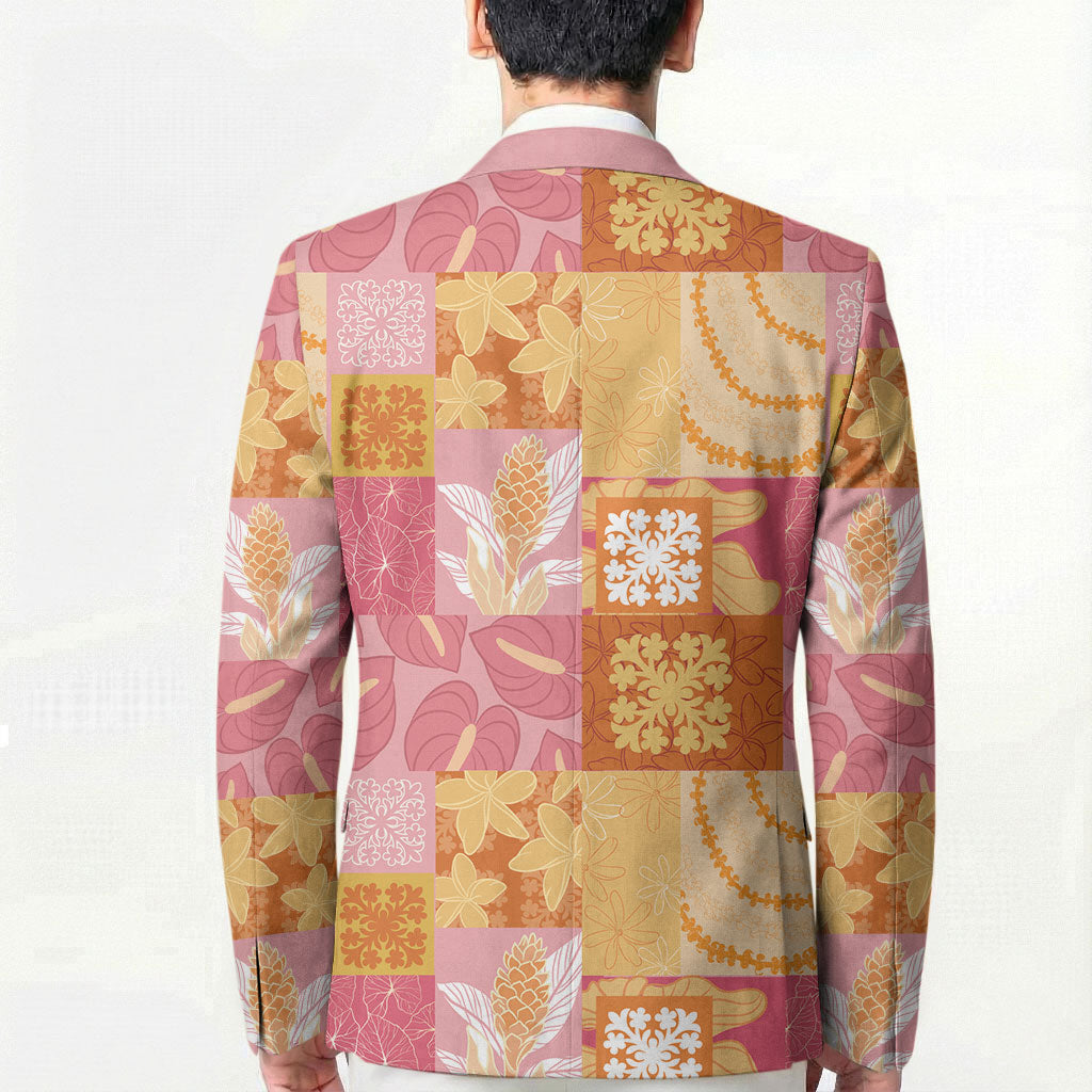 Aloha Hawaii Quilt Floral Patchwork Style Blazer LT14 - Polynesian Pride