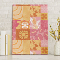 Aloha Hawaii Quilt Floral Patchwork Style Canvas Wall Art LT14 Without Frame Multicolor - Polynesian Pride