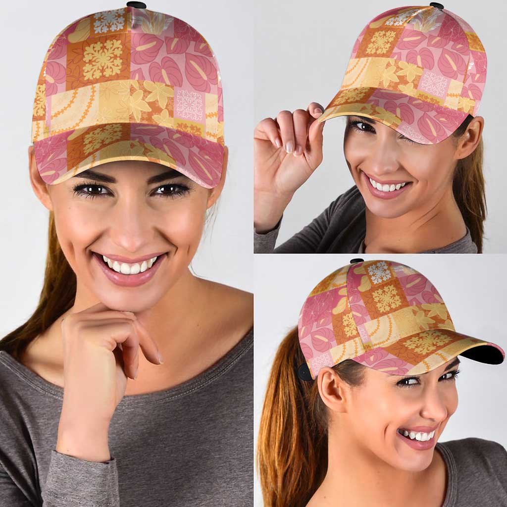 Aloha Hawaii Quilt Floral Patchwork Style Classic Cap LT14 - Polynesian Pride