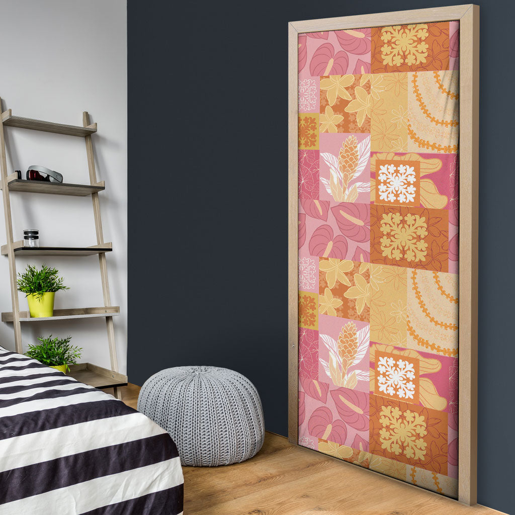 Aloha Hawaii Quilt Floral Patchwork Style Door Cover LT14 - Polynesian Pride