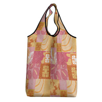Aloha Hawaii Quilt Floral Patchwork Style Grocery Bag LT14 - Polynesian Pride