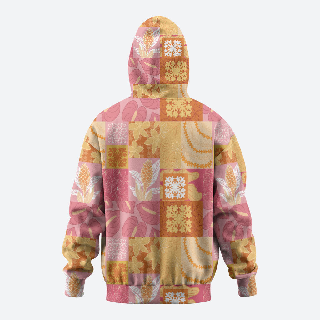 Aloha Hawaii Quilt Floral Patchwork Style Hoodie LT14 - Polynesian Pride