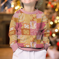 Aloha Hawaii Quilt Floral Patchwork Style Kid Ugly Christmas Sweater LT14 - Polynesian Pride