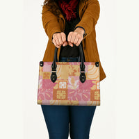 Aloha Hawaii Quilt Floral Patchwork Style Leather Bag LT14 - Polynesian Pride