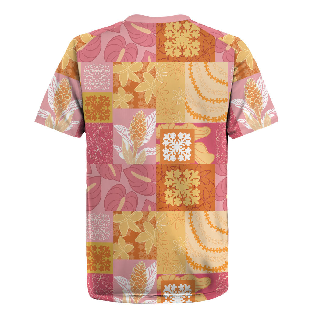 Aloha Hawaii Quilt Floral Patchwork Style Rugby Jersey LT14 - Polynesian Pride