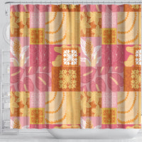 Aloha Hawaii Quilt Floral Patchwork Style Shower Curtain LT14 - Polynesian Pride