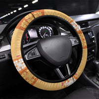 Aloha Hawaii Quilt Floral Patchwork Style Steering Wheel Cover LT14 Universal Fit Multicolor - Polynesian Pride