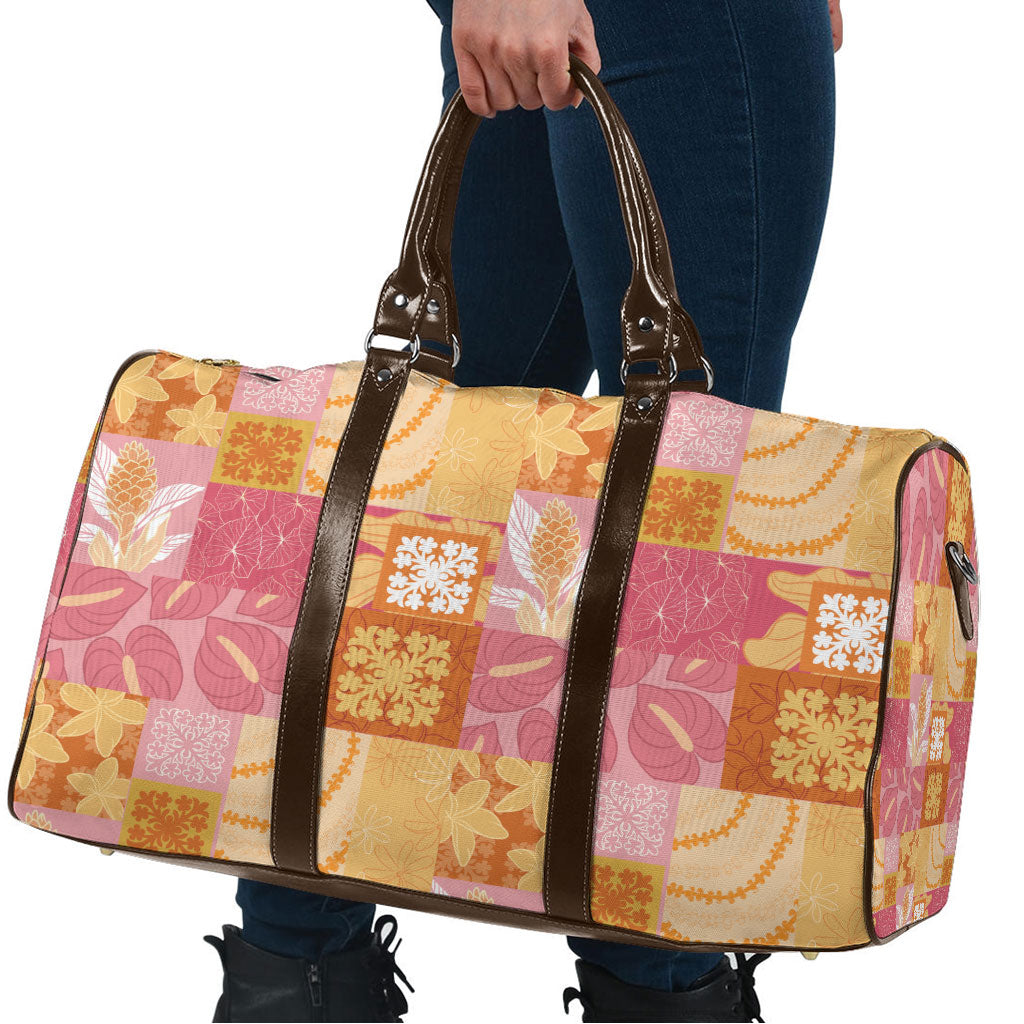 Aloha Hawaii Quilt Floral Patchwork Style Travel Bag LT14 - Polynesian Pride
