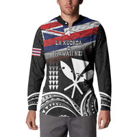 Hawaii Independence Day Button Sweatshirt La Kuokoa - Happy 28th November