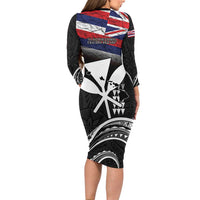 Hawaii Independence Day Family Matching Long Sleeve Bodycon Dress and Hawaiian Shirt La Kuokoa - Happy 28th November LT14 - Polynesian Pride