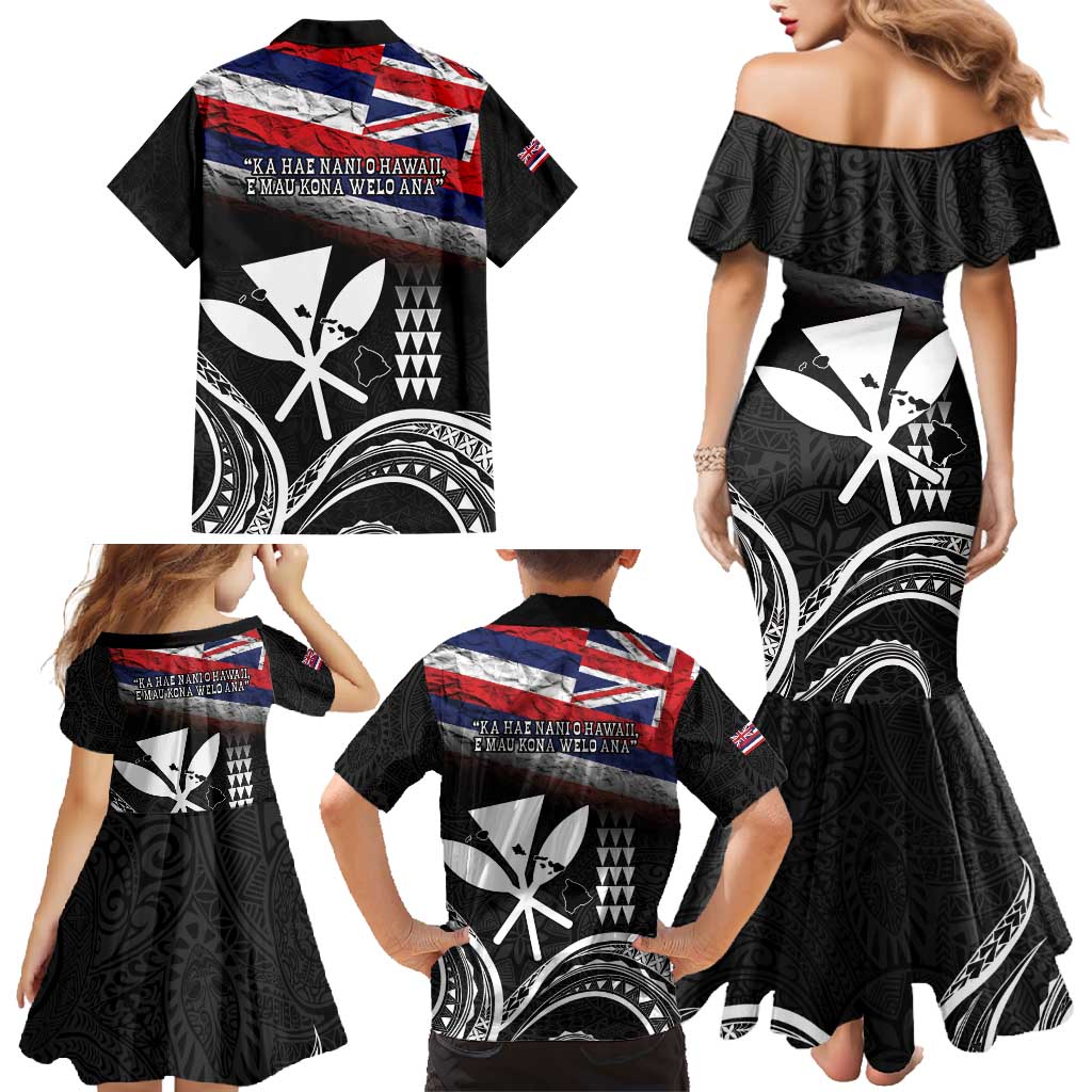 Hawaii Independence Day Family Matching Mermaid Dress and Hawaiian Shirt La Kuokoa - Happy 28th November LT14 - Polynesian Pride