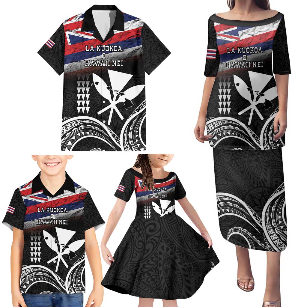 Hawaii Independence Day Family Matching Puletasi and Hawaiian Shirt La Kuokoa - Happy 28th November LT14 - Polynesian Pride